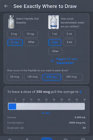 PepMinder - Peptide Tracker Screenshot 1