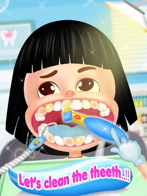 Mouth care doctor - dentist & tongue surgery game Screenshot 0