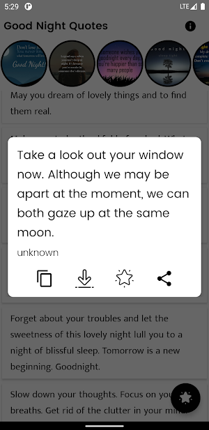 Good Night Quotes Screenshot 1