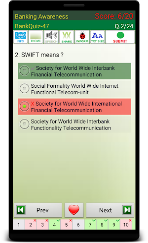 Banking Awareness Quiz Screenshot 1