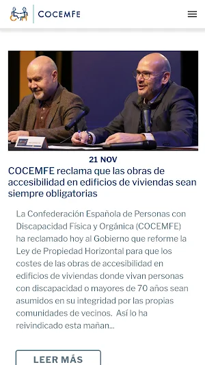 COCEMFE App Screenshot 2