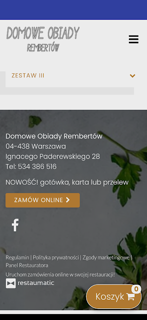 Domowe Obiady Rembertów Screenshot 2