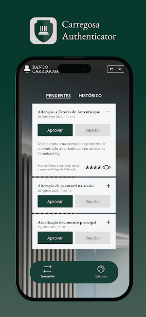 Carregosa Authenticator Screenshot 2
