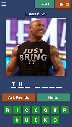 WWE Superstar Quiz Screenshot 0