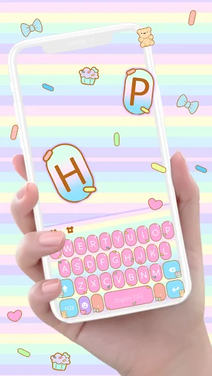 Rainbow Sprinkle Keyboard Background Screenshot 0