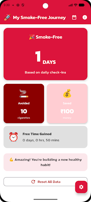 Smoking Quit Tracker Screenshot 0