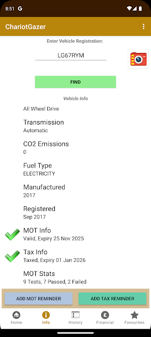 Chariot Gazer - Car Check Screenshot 2