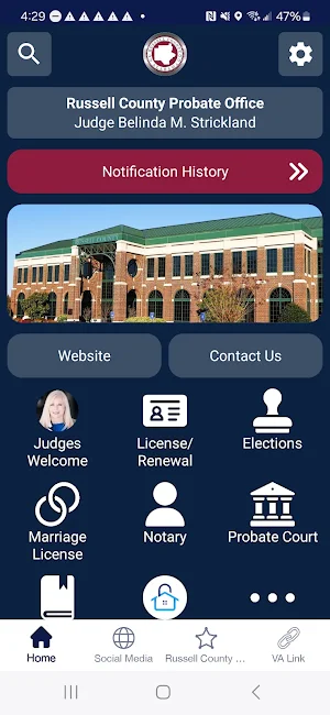 Russell Co. Probate Office AL Screenshot 0