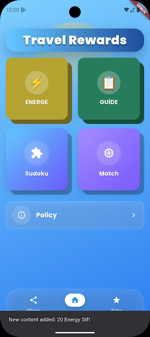 Travel Town Energy & Rewards Screenshot 0