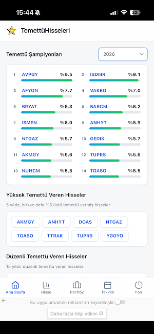 Temettü Hisseleri Screenshot 0