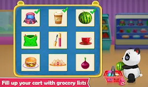 Panda Supermarket Shop - Fun Shopping Mania Screenshot 1