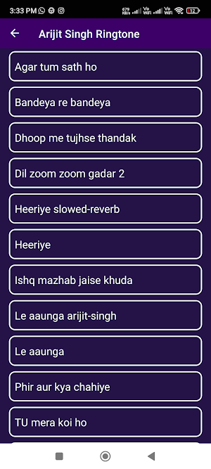 Latest Arijit Singh Ringtones Screenshot 2