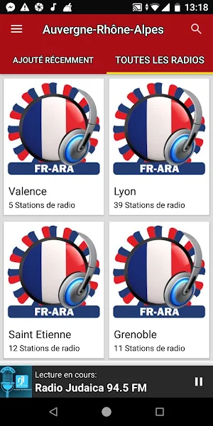 Radios de Auvergne-Rhône-Alpes Screenshot 3