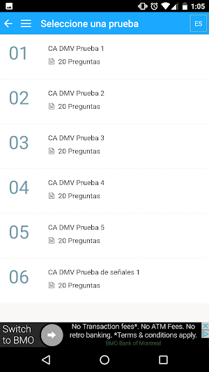 EXAMEN DE MANEJO DMV EE.UU. Screenshot 3