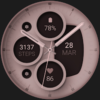 Rose Gold 2 analog watch face