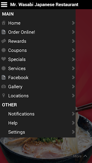 Mr. Wasabi Japanese Restaurant Screenshot 1