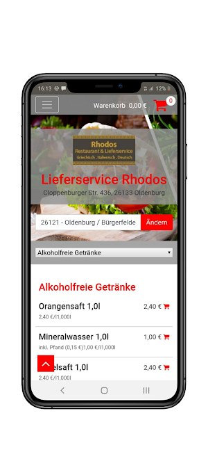 Lieferservice Rhodos Screenshot 1
