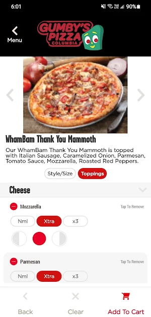 Gumby’s Pizza Columbia Screenshot 3