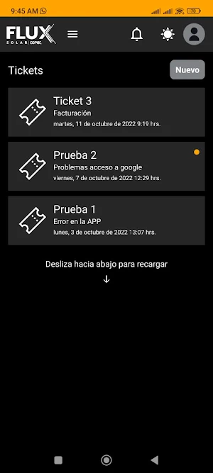 Flux Solar - Monitoreo Screenshot 2