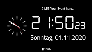 Analog & Digital Clock Screensaver Screenshot 1