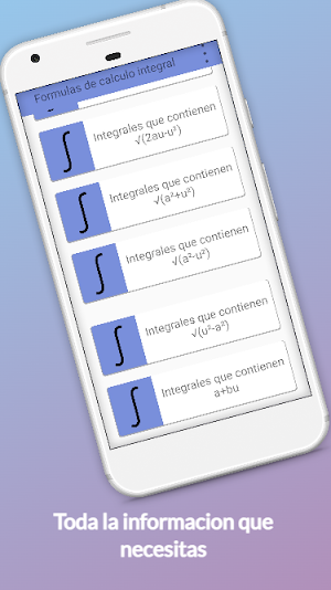 Fórmulas de cálculo integral Screenshot 1