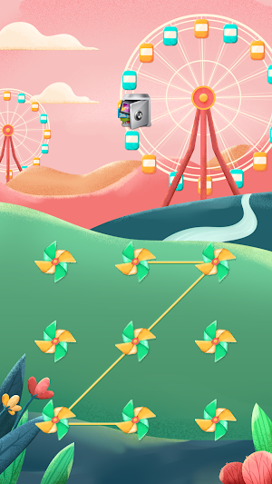 AppLock Live Theme Sky Wheel Screenshot 0