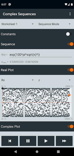 Complex Number Sequences & Series Screenshot 0