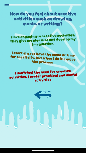Creativity test Screenshot 2