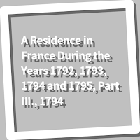 Book, A Residence in France During the Years ...