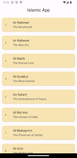 Allah 99 Names (Esmaul-Husna) Screenshot 0