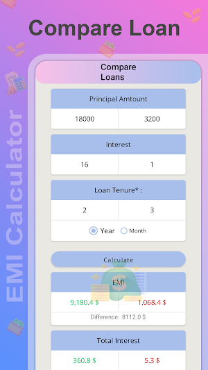 EMI Calculator: Finance Tool Screenshot 2