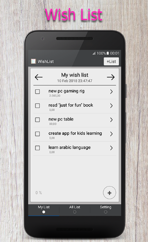 Wish List Screenshot 0