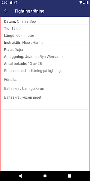 Wernamo Ju-jutsuklubb Screenshot 0