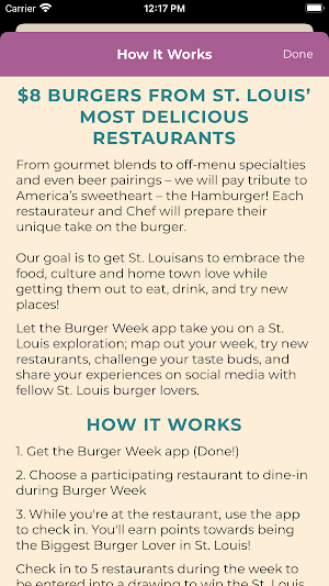 St. Louis Burger Week Screenshot 1