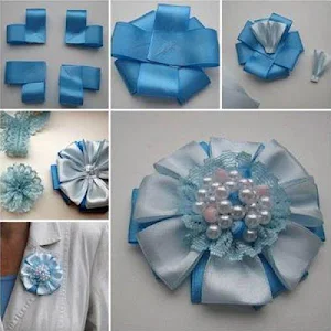 Ribbon Flower Tutorial Screenshot 1