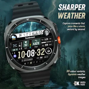 Sharper Weather - Watch Face Screenshot 2