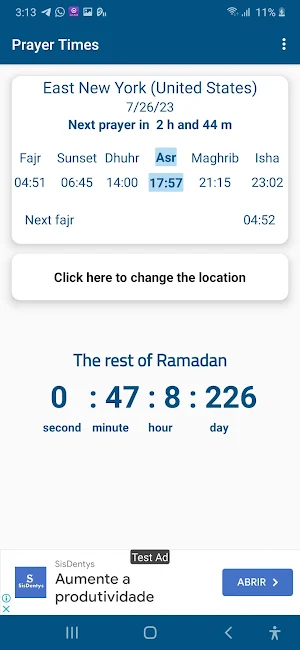 Prayer time Prayer times Azan Screenshot 1