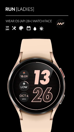 Awf Ladies RUN  - watch face Screenshot 0