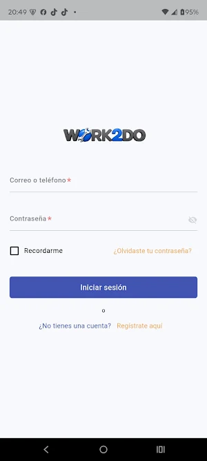 Work2Do Proveedor Screenshot 2