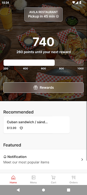 Avila Restaurant Screenshot 0