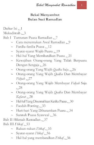 Bekal Menyambut Bulan Ramadhan Screenshot 1