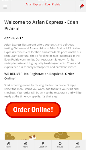 Asian Express Eden Prairie Screenshot 0