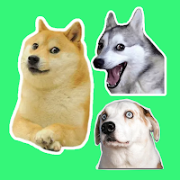 Dog stickers whatsp