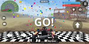 Racing Kart 3D: Desert race Screenshot 1