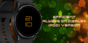 Orange Drip Modern Watch Face Screenshot 1