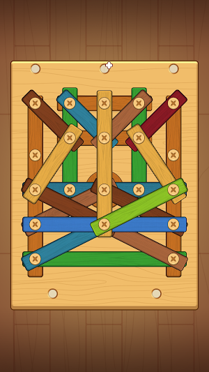 Nuts & Bolts Screw Wood Puzzle Screenshot 1