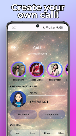 Aespa Fake Video Call & Chat Screenshot 3