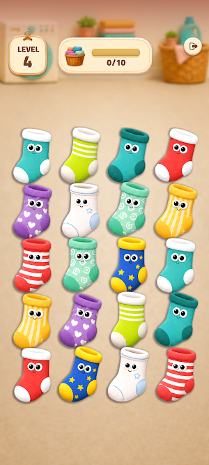Sock Match: Pair-Up Puzzle Screenshot 1