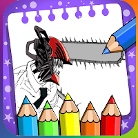 Chainsaw Man Coloring Book
