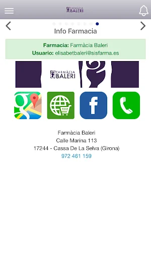 Farmacia Elisabet Baleri Screenshot 0